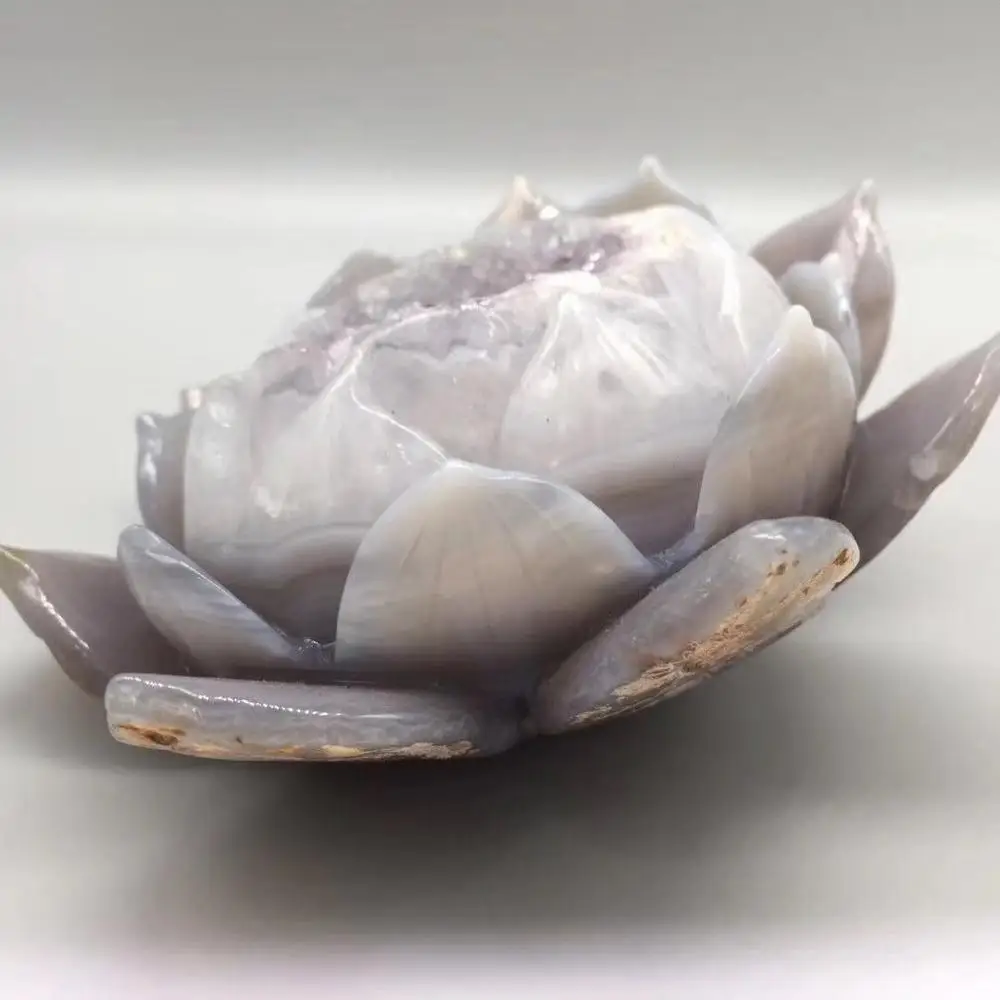 Exquisite natural agate lotus  for resourceful and resourceful to help the cause of prosperity