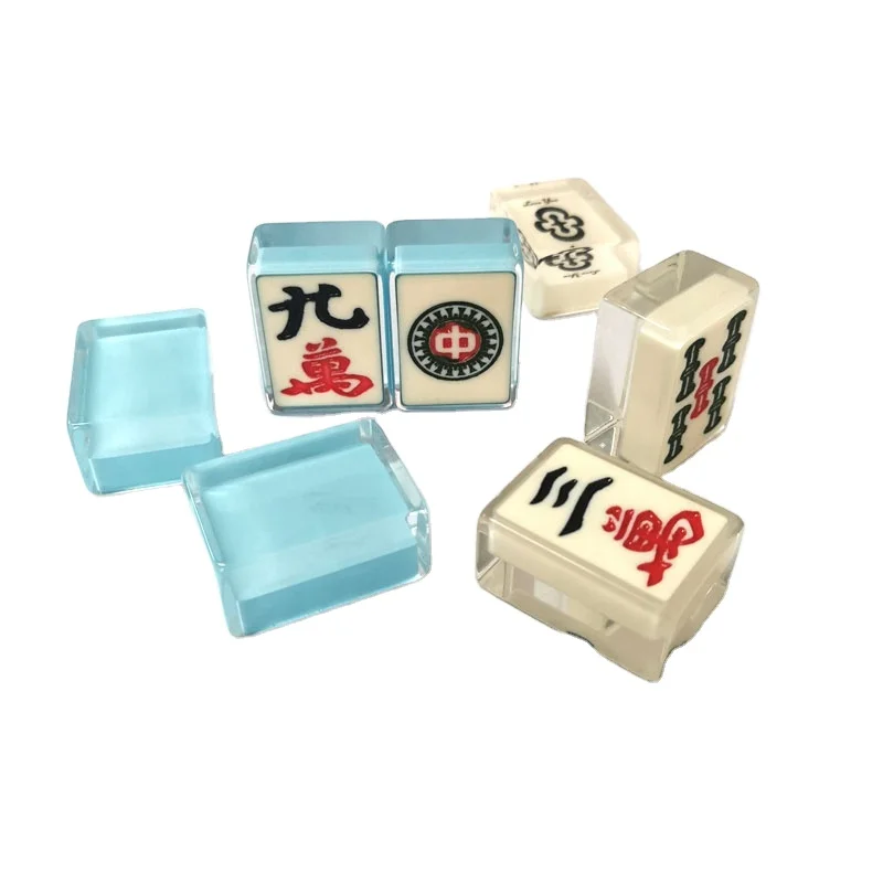 wholesale crystal mahjong new custom leisure entertainment  team game use crystal mahjong