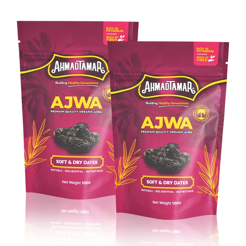 Colorful Printing Various materials Small Laminated Aluminum Foil Mylar Bags Pouch Three Side Heat Sealed Foil Matcha seafood Po