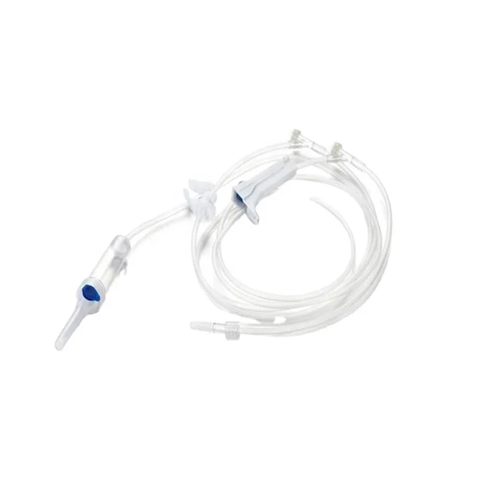 disposable pvc iv infusion set 10 drops/ml type burette calibrated 100ml transpa without exhaust hole