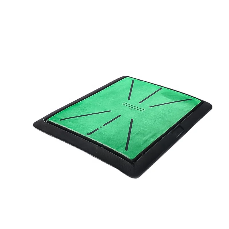 Factory Custom 35*45cm Auxiliary Line Golf Swing Training Mat Portable Simulator Outdoor Exercise Golf Hitting Mat
