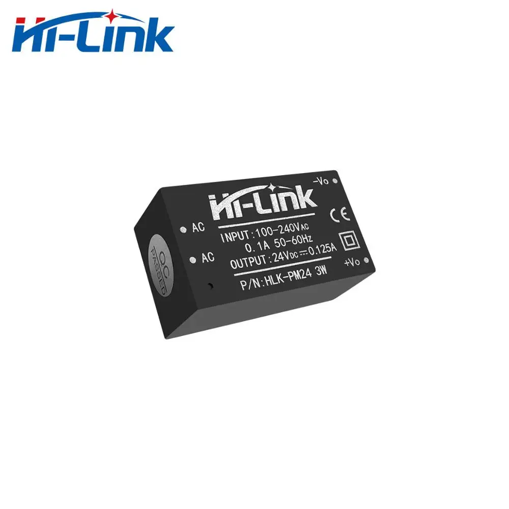Бесплатная доставка 5 шт. AC DC 220V-24V 3W мини модуль источника питания с интеллигентая (ый) бытовой автоматического включения света HLK-PM24