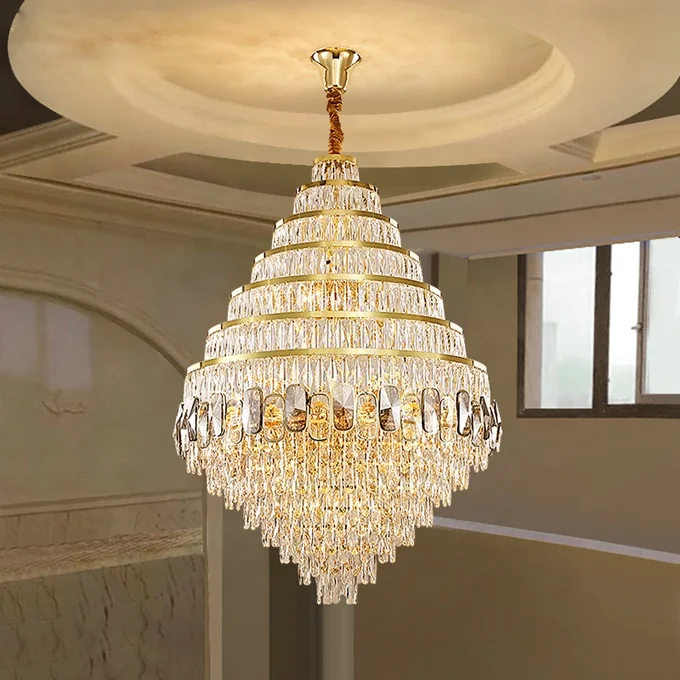 custom crystal chandelier pendant light hotel project large chandelier lamp JY9048