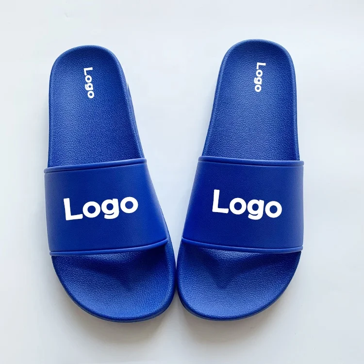 Popular Tread Sublimation Blank Slides  Slippers Men Designer Solid Color Slippers Custom Printed Logo Slippers for Male