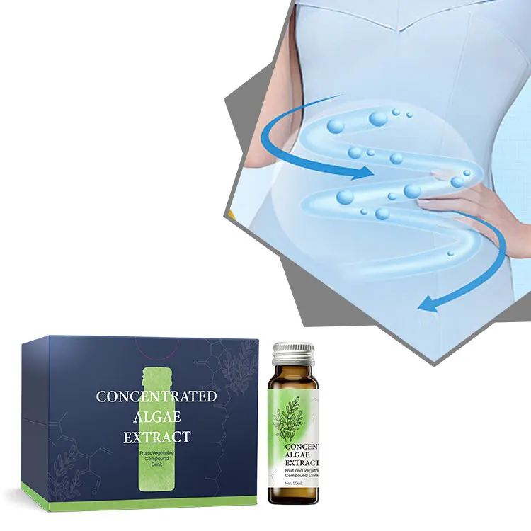 50ml Glass Bottle Enhances Intestinal Peristalsis Concentrated Algae Extract Fruit and Vegetable Compound Drink