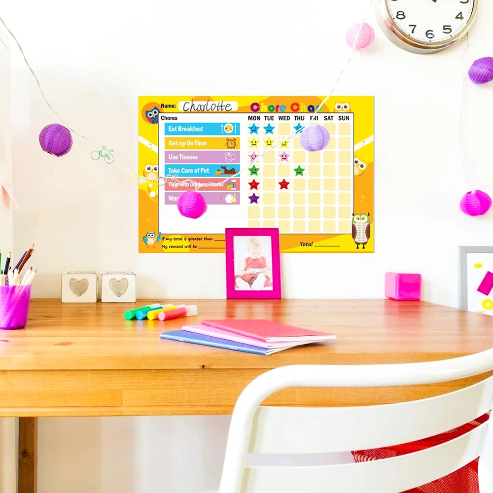 New Arrival Smart Planner Weekly Multi-purpose Magnetic Refrigerator Dry Erase Board with 3 Magnetic Dry Erase Markers White 2mm