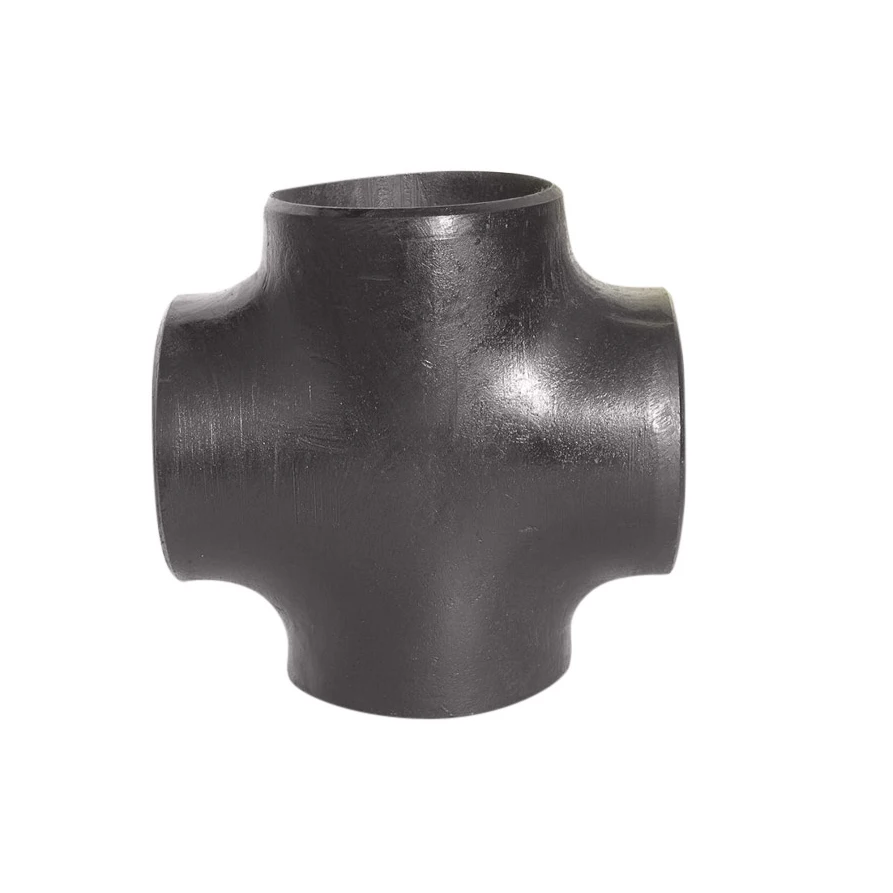 CARBON STEEL  PIPE FITTING EQUAL START TEE  ANSI B16.9 BUTT WELD BLACK PAINT A234WPB