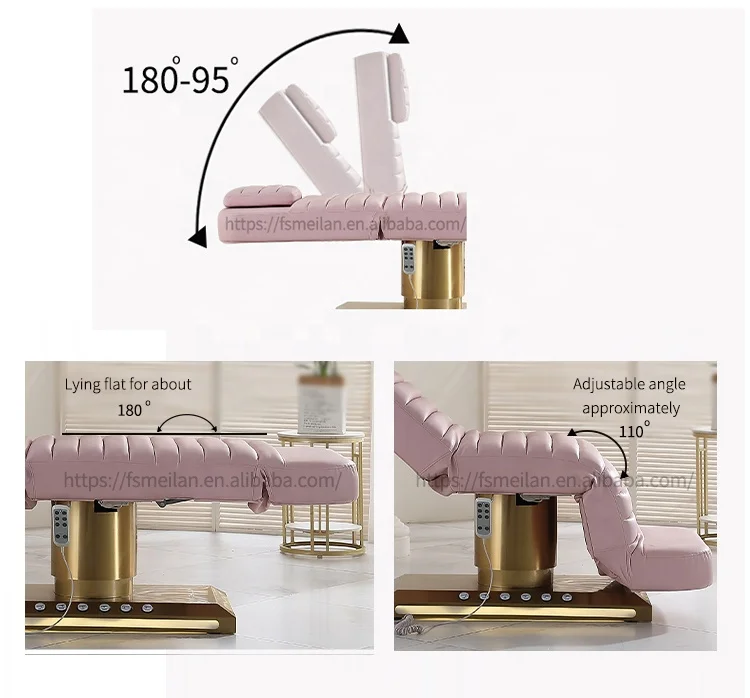 Electric Hotel Height Adjustable Salon Furniture Massage Beauty Tattoo Bed Beautician Stretcher Facial Table Massage Table
