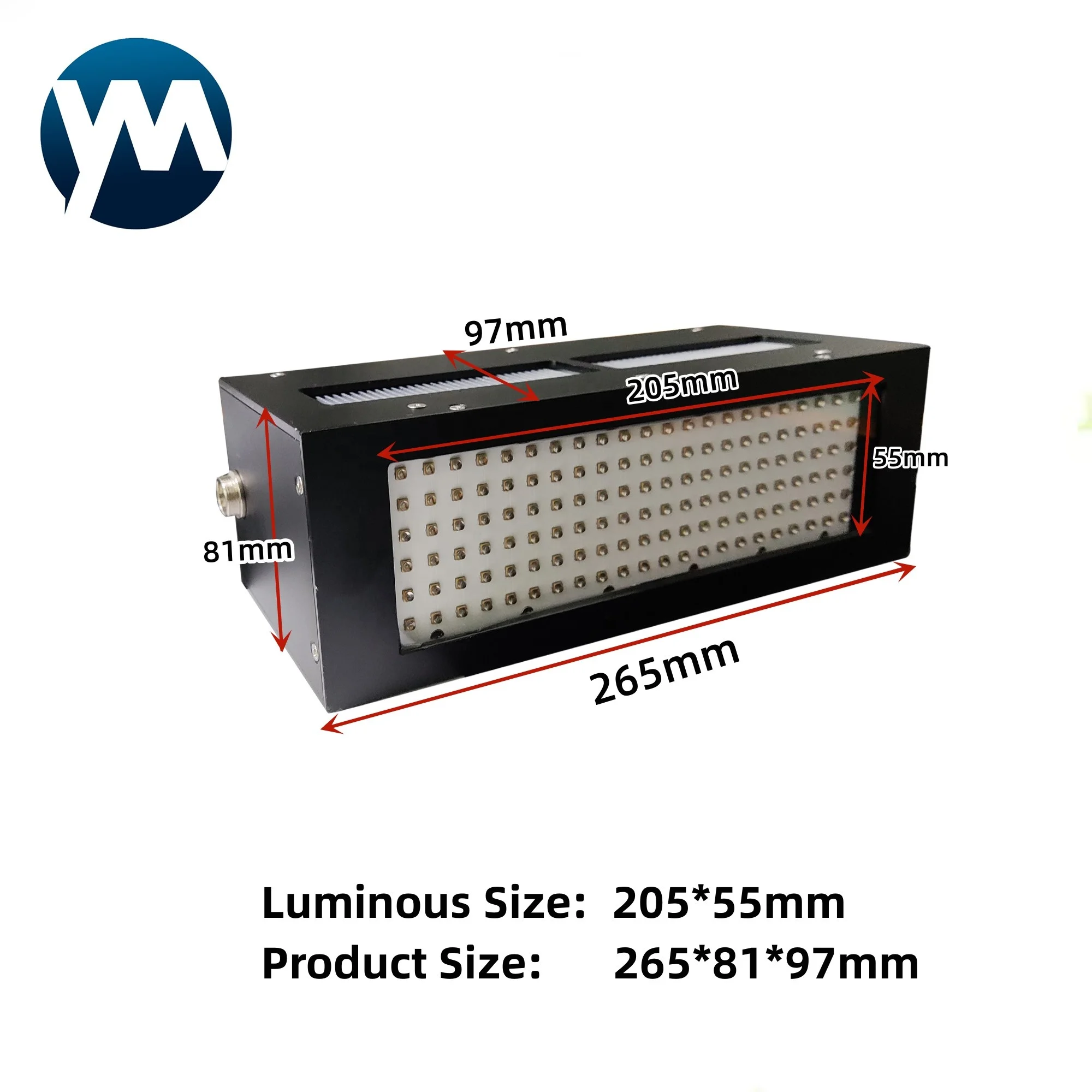 China Factory Customize 350W Portable Handle uv led curing Lamp Air Cooled flatbed 395nm