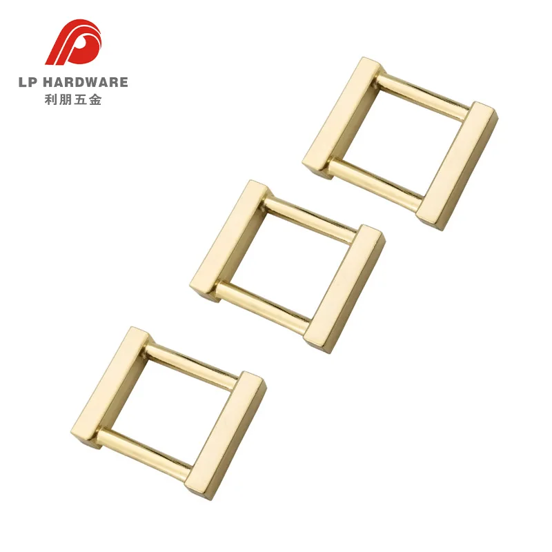 New hardware accessories Die-cast square buckle metal rectangle square ring buckles for handbag