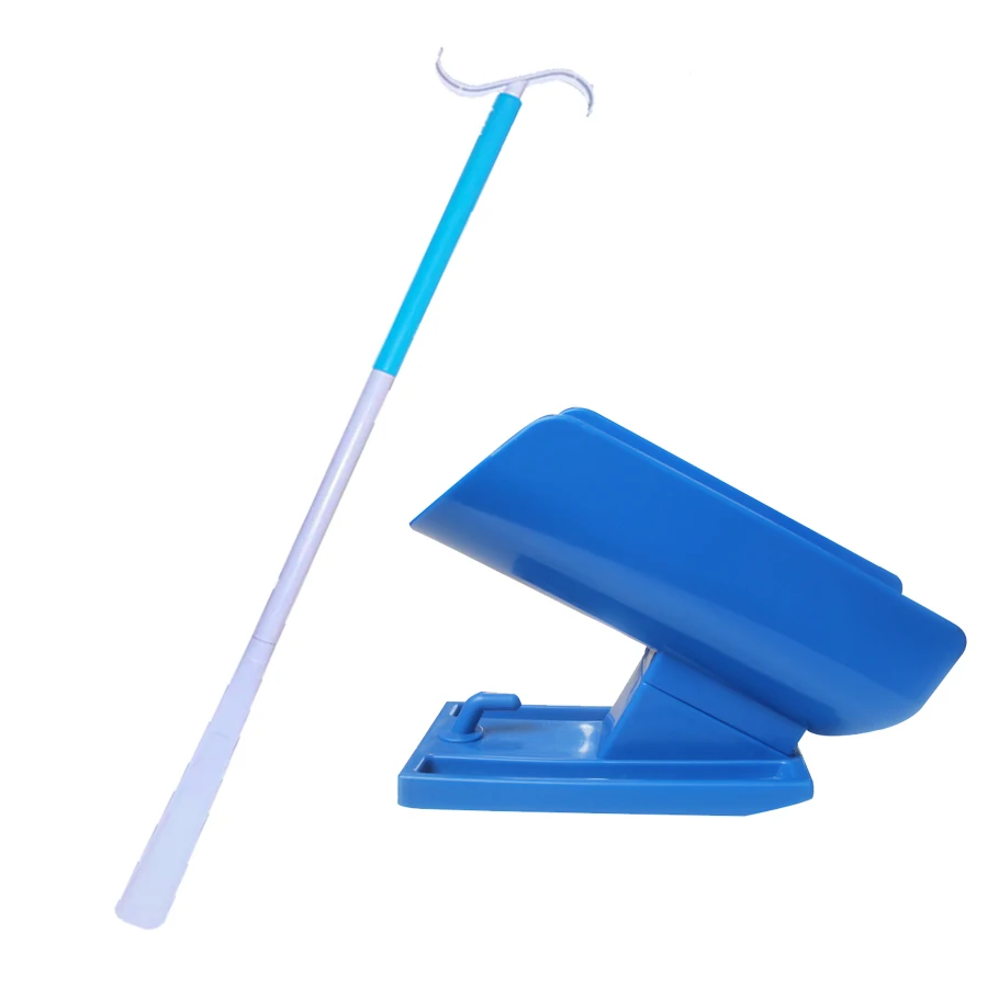 sock aid shoehorn 3 in 1 Easy On and Off Stocking Slider Assist Device Socks slider aid remover for elderly pregnant Patients