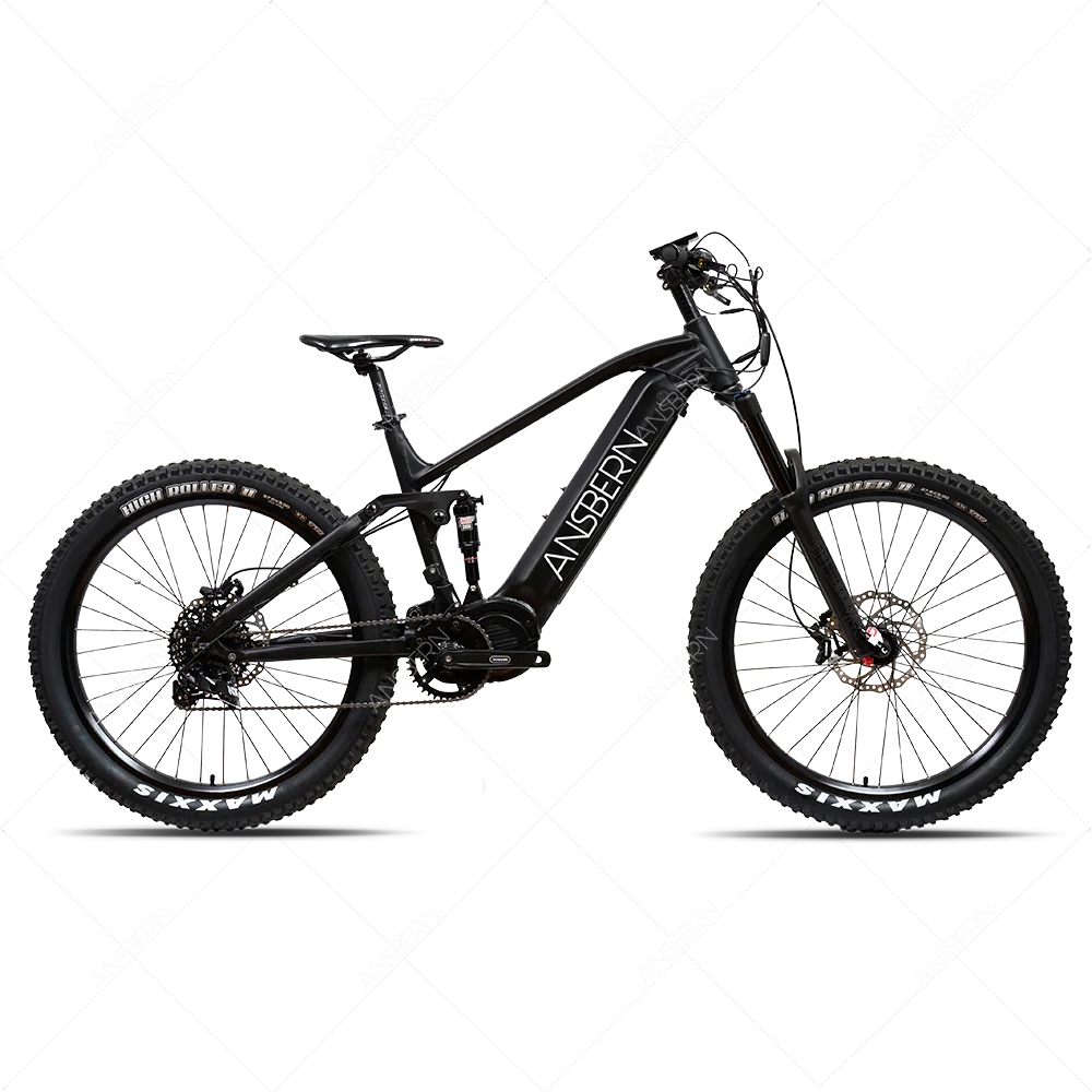 48V 1000W Mid Motor Bafang G510 Mid,Mountain Electric Full Suspension Bike BOOST