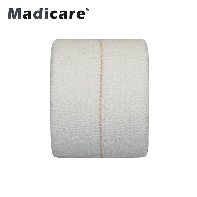 Elastoplaste elastoplast tensoplast Cotton heavy weight yellow line white sports physical Elastic adhesive Bandage EAB tape