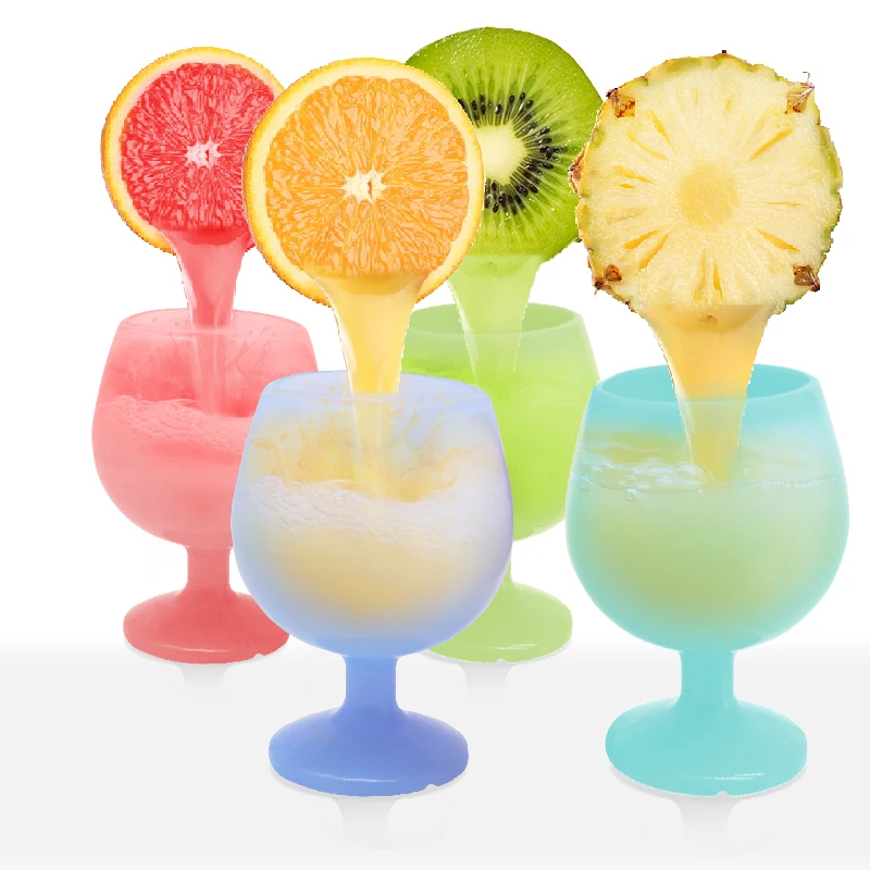 
Custom Unbreakable Silicone Wine Glasses&Cups Shatterproof Flexible silicone Cups 
