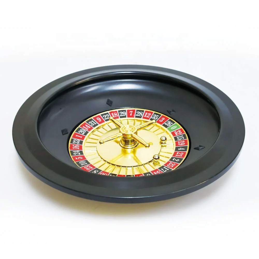 EASTOMMY ET-105095 Hot Selling Russian Roulette Poker Game Wooden Turntable Poker Party Game Decorate Game