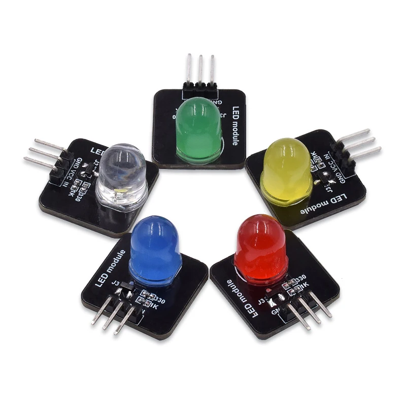 10mm Diode Light Emitting Module LED Light Sensor Color Indicator Red Yellow Blue Green White Electronic Lights LED Module