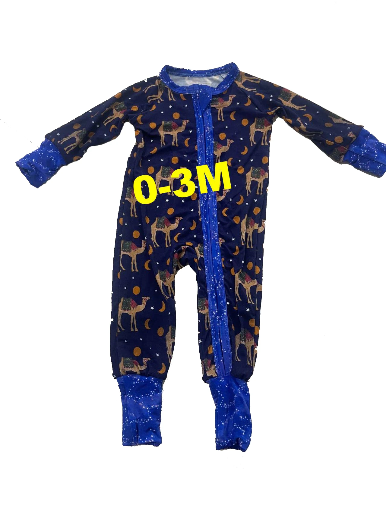 Qingli Unisex Bamboo Pajamas 0-3M RTS ODM Supply wholesale comfortable Colorful Zipper Bamboo Fiber Zippy