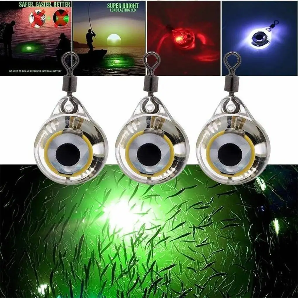 New LED Underwater High Quality LED Deep Drop Underwater Eye Fish attract Lure Light Flashing Lamp