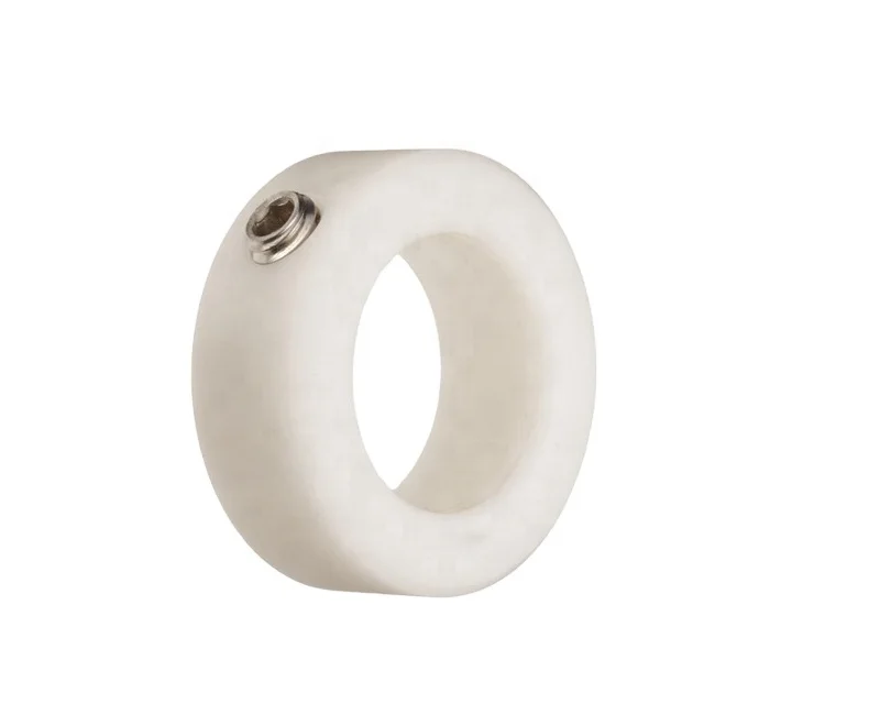 Customized plastic big shaft collars cnc turning machining parts precision machining parts nylon spacer