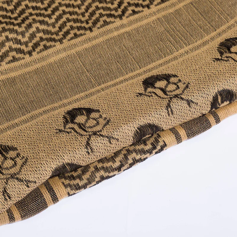 Outdoor Windproof Shemagh Scarf Turban Scarf Warm Cold-proof Tactical Arab Square Scarf