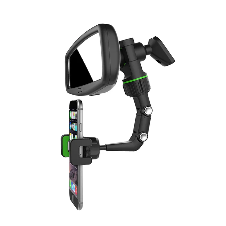 2022 Multifunctional Car Motorcycle Desktop Mirror Phone Holder 360 Rearview Car Rearview Mirror Mount Bracket Holder