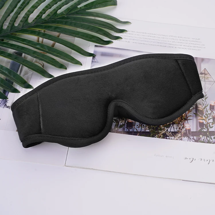 wholesale Velvet adjustable reusable disposable eye mask custom 3d sleep mask for travel nap