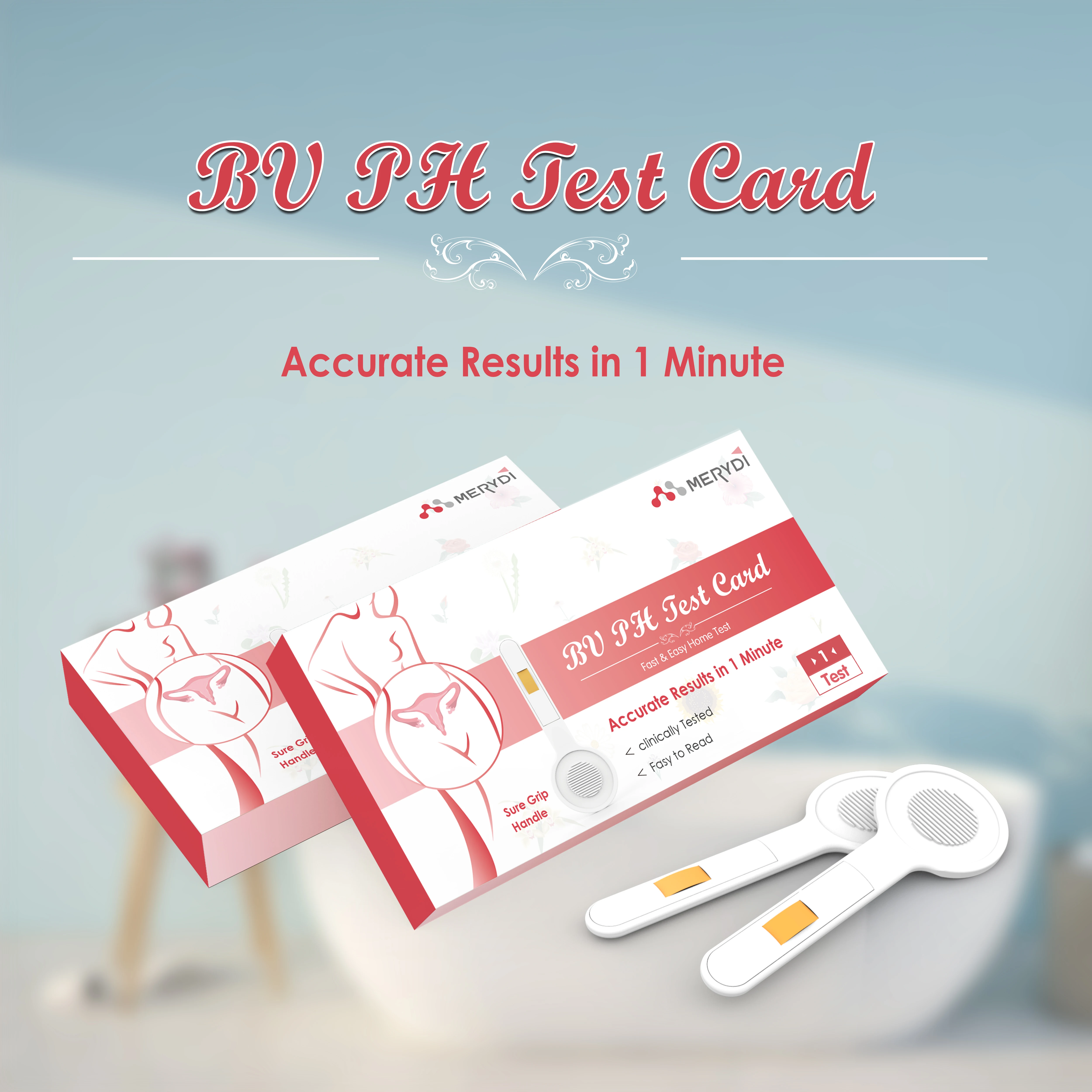 feminine Ph test card vaginal ph 4.0-8.0 BV test card