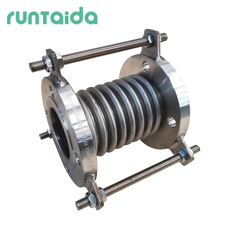 custom large diameter low price DN450 corrugated stainless steel 304 bellow welded metal expans joints
