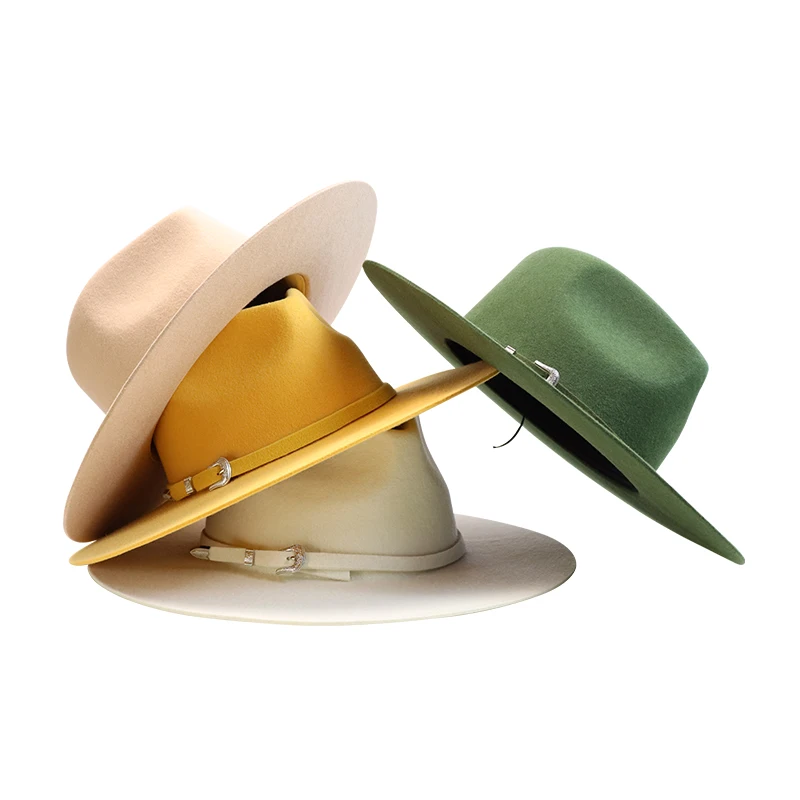 100% Australia Wool  Felt hatbody Wholesale Custom Handmade Wide Brim Vintage Blank Formal Women men fedora hats