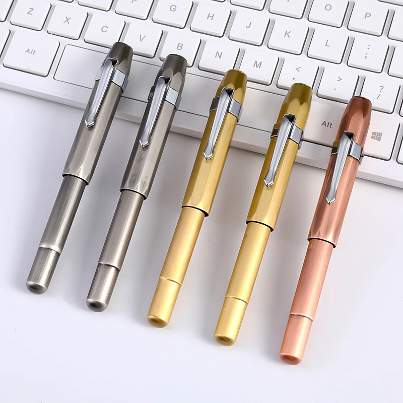 
2021 High Quality Factory Price Custom Logo Embossed Retro Pen Luxury Metal Fountain Pen Business Gift Pen 