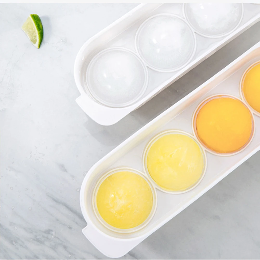 Food grade Whiskey Ice Ball Maker  Mold silicone ice cube balls for summer whiskey Silicone Ice Cube Trays