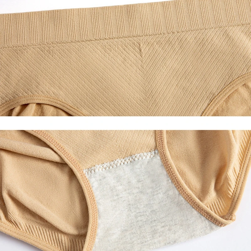 FF1820 Women Plus Size Low Waist Panties Girls Breathable Cotton Underpants Brief Women Seamless Cotton Underwear