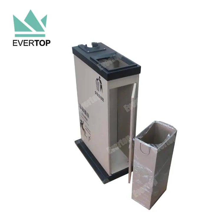 
U-14B Automatic Wet Umbrella packing machine wit trashcan Advertising Sign Frame 