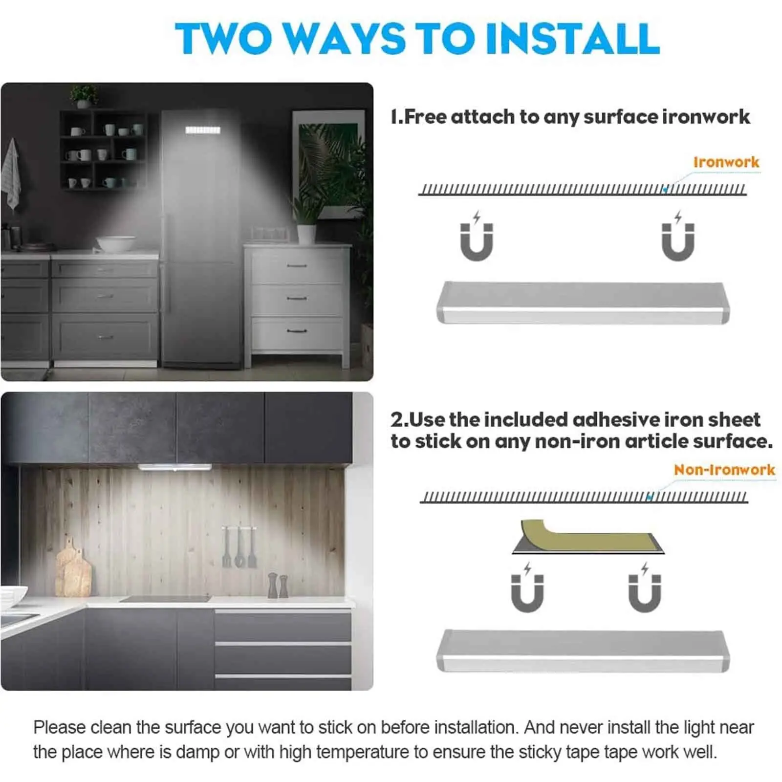 LED Cabinet Light USB Body Lamp Furniture Light OEM Switch Magnetic Wall Motion Sensor Under LED Cabinet Light