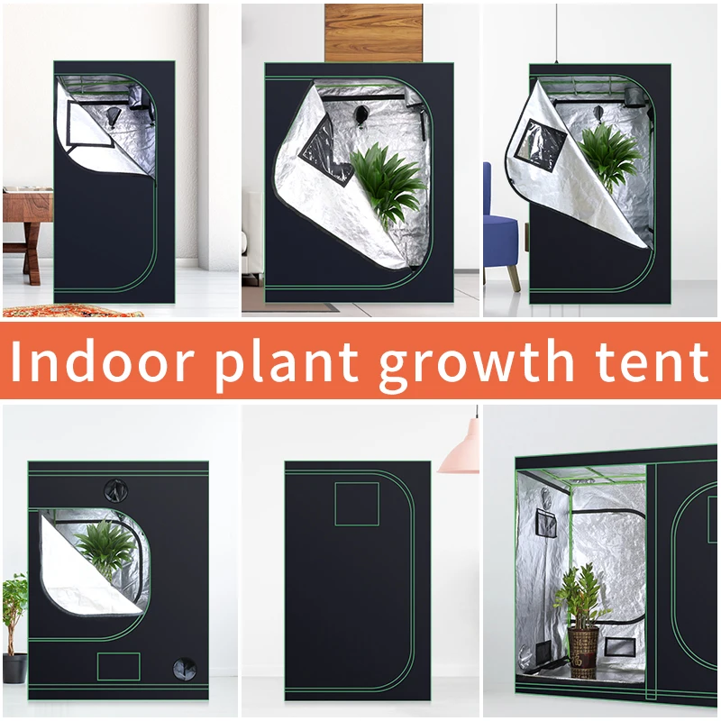 120x120x200 Carpa Cultivo Indoor Grow Tent Complete Kit hydro Highly Reflective Fabric600D Mylar 3x3 Grow Tent for Indoor Plant