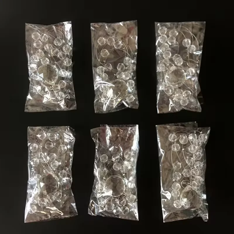 ZK220148 acrylic crystal curtain glass crystal curtain crystal garland curtain for home decoration,clear wedding beaded garland