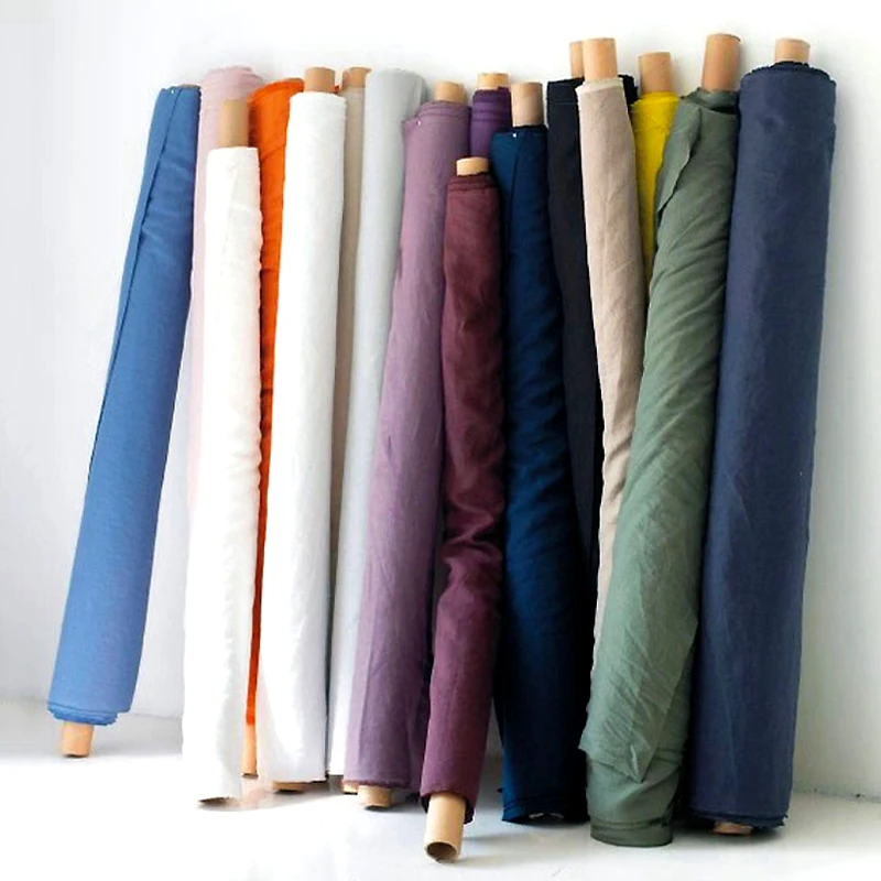 cool TEX  Organic Stonewashed bed linen fabric French 100% Pure Flax Linen Fabric For Bed Linen clothes