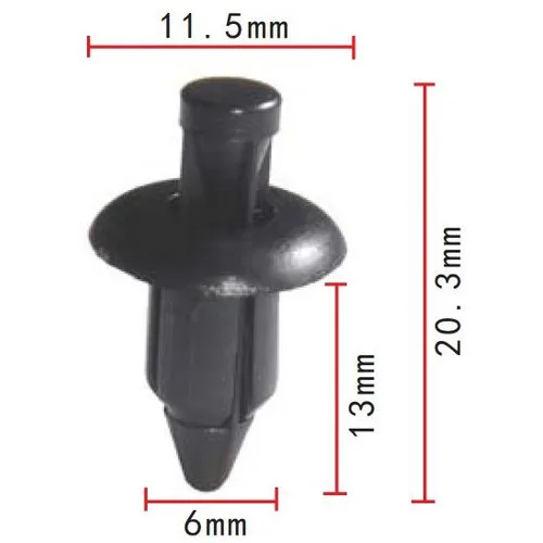6 mm Hole Automotive Clips And Fasteners Wholesale Fender Fastener Push Clip Retainer Fit For Nissan For Suzuki 66824-01G00