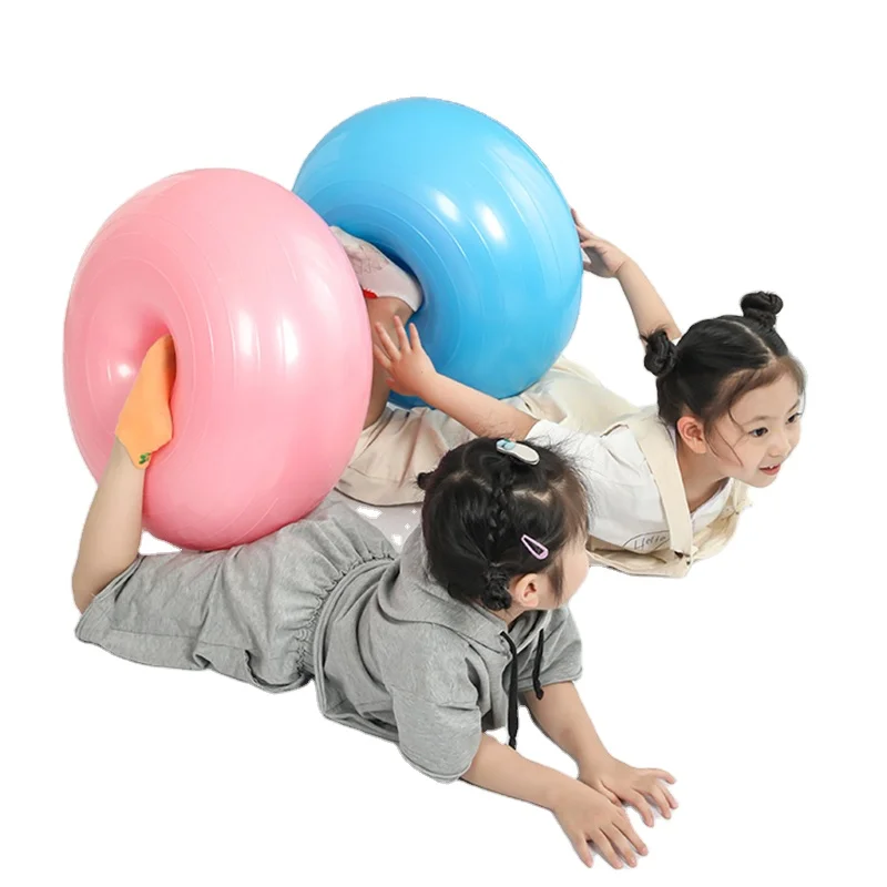 
New Design Inflatable Personal Fitness Thicken Pvc Explosion-proof Apple Donuts Yoga Ball Fitness pilates ball 