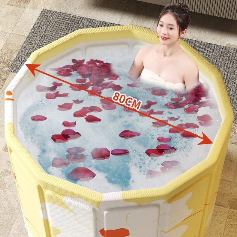 High Quality Low Price Hot Water Bathtub Foldable Bathtub Small Spaces Folding Bathtub Apartments Dorms Use