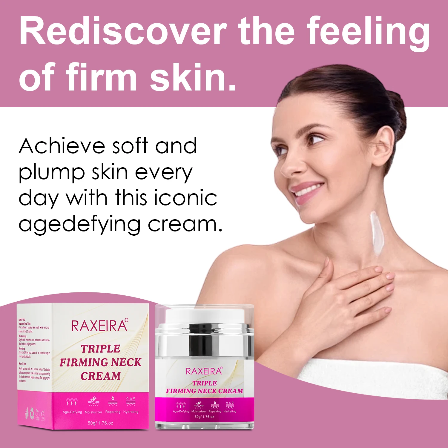 Best Sale Natural Neck Antiwrinkle Cream Private Label Anti Aging Firminig Whitening Neck Cream