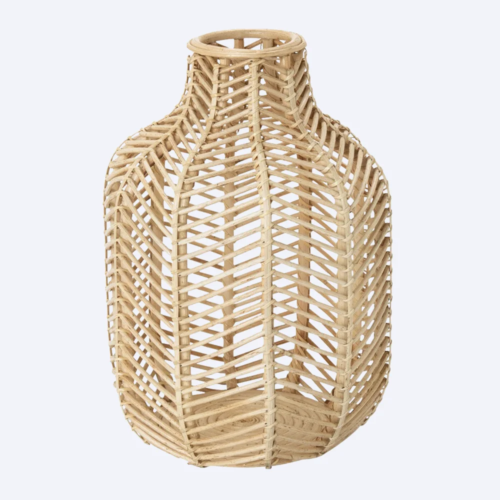 wholesaler  handmade bamboo rattan decorative  home decor  vase for wedding decor vase