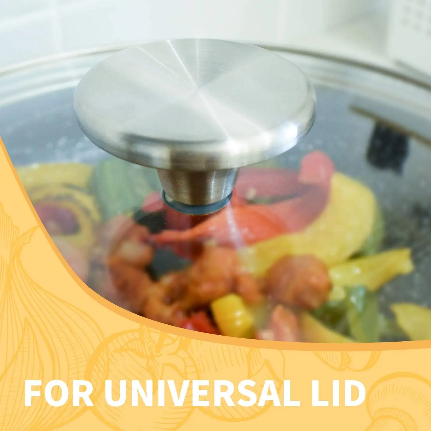 Stainless Steel Replacement handle pot lid knob cookware knob for Cast-Iron pot