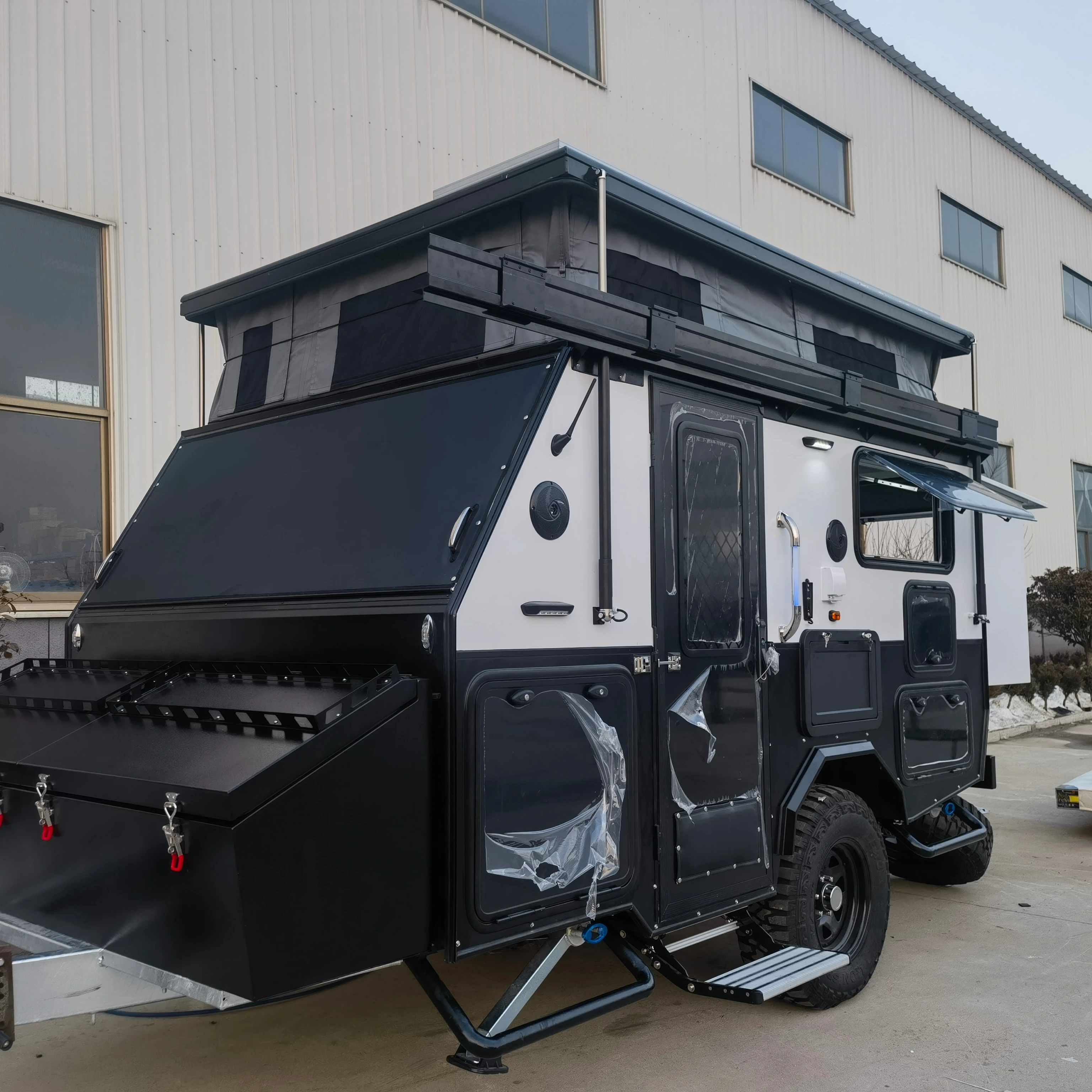 hard floor off road Australia standard camper mini caravan mini camper trailers tear drop camper trailer