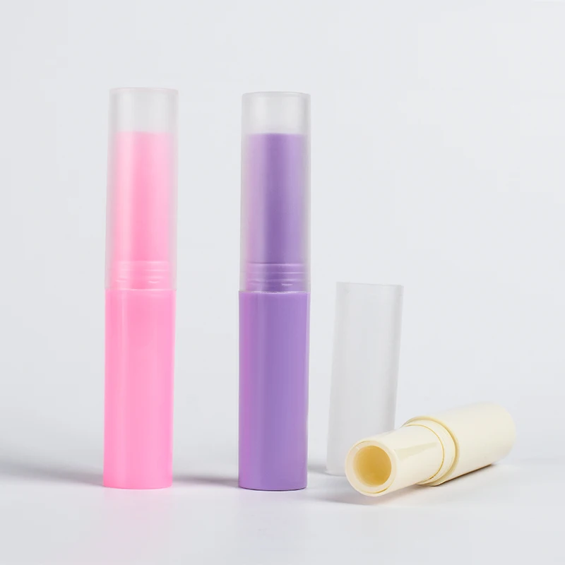 Custom Good Quality Cheap Price 4g Plastic Lip Balm Container PP Lipstick Tube With Colorful