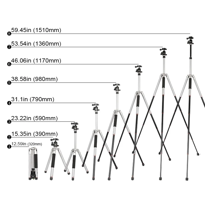 tripod stand portable travel Mini tripod Aluminum material turnstile