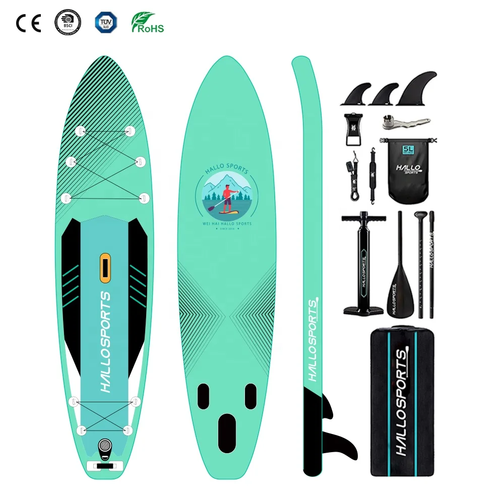 Hallosports 197 wholesale big touring inflatable stand up paddle board for heavy person