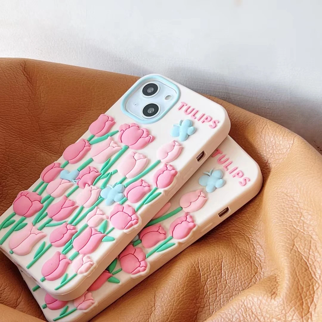 Phone Case Rose Flower Design Cell Phone Case Mobile Cover For iPhone All Series for iPhone12 11 X XR Xsmax 6 6Plus 7 8