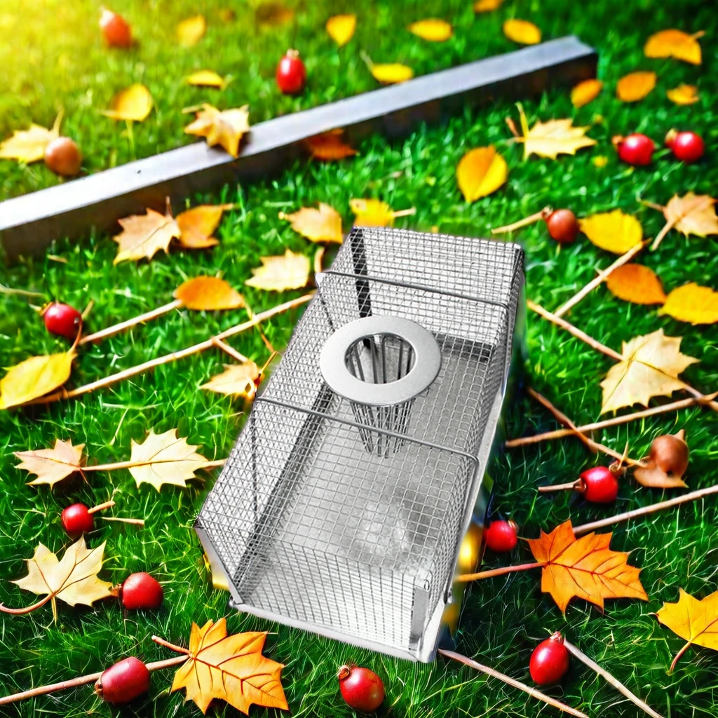 Top Hole Rat Mouse Cage Trap Disposable Square Pest Control Funnel Trap with Glue Designed Small Animals Capturing Mice Moles