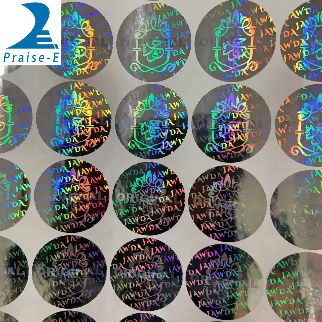 Custom Logo  Hologram waterproofSticker Warranty Security  dual channel sticker with VOID effect